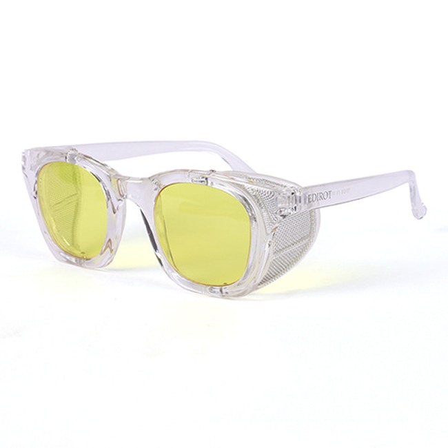 EDIROT 001 STANDARD WING GLASSES CRYSTAL CLEAR-YELLOW