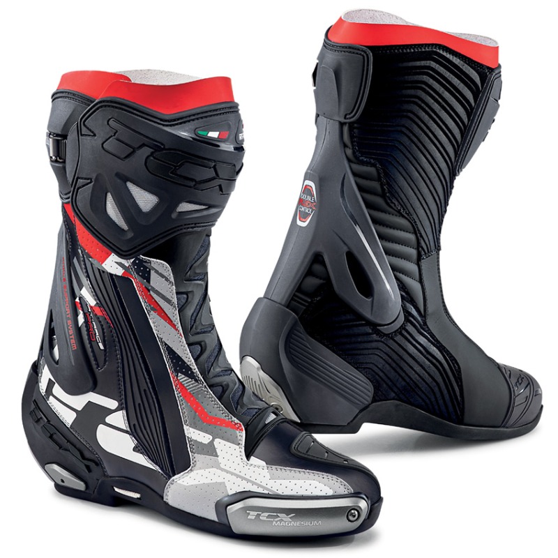 TCX RT-RACE PRO AIR BOOTS (BLACK/GREY/RED)