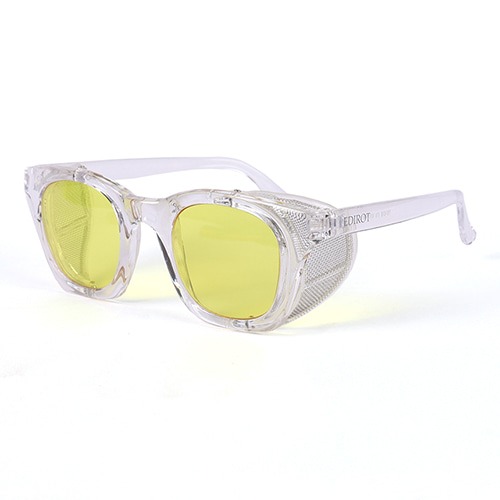 EDIROT 001 STANDARD WING GLASSES CRYSTAL CLEAR-YELLOW